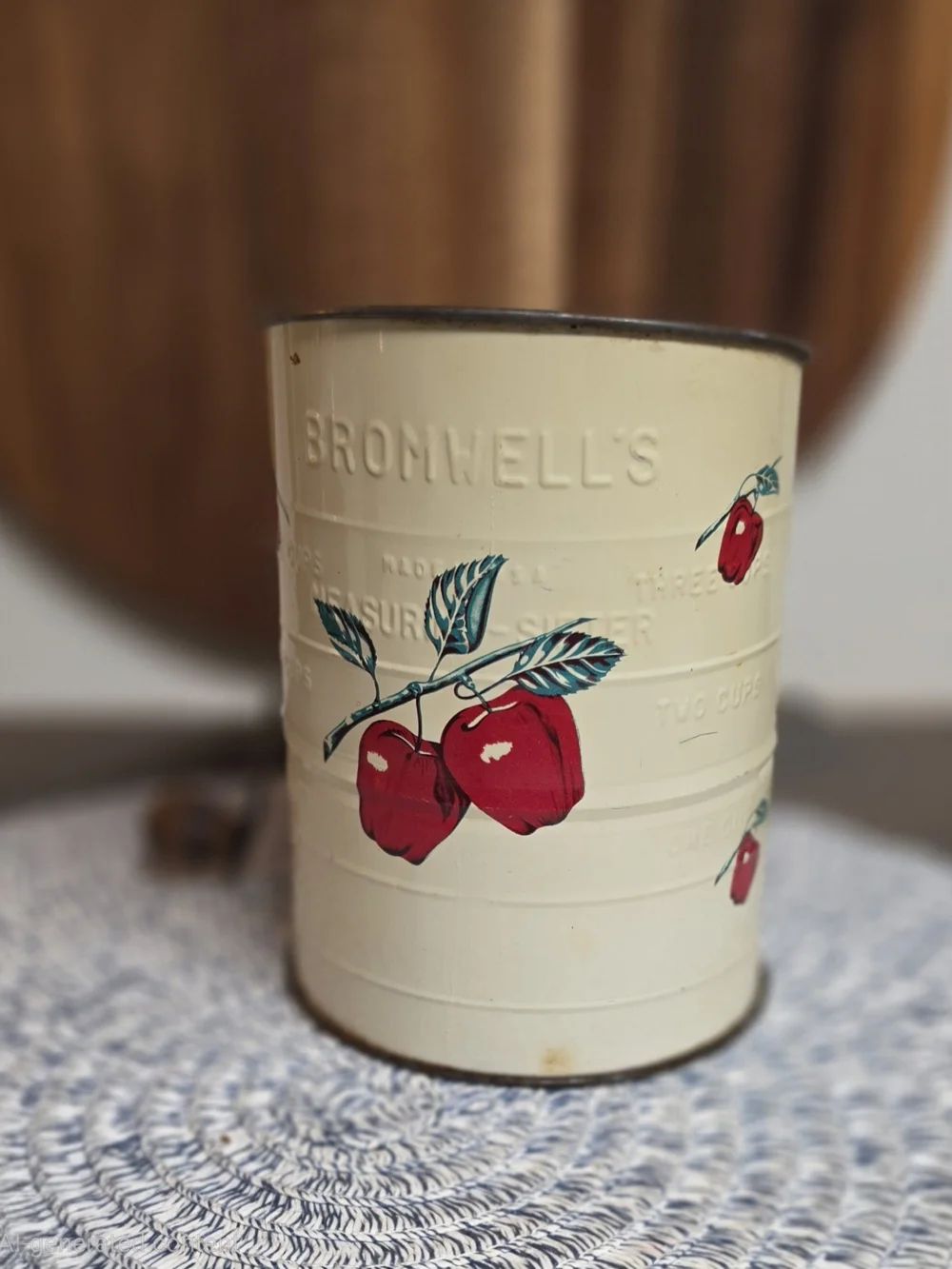 Bromwell's Vintage Metal Flour Sifter